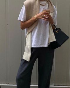 Outfit Look, Outfits Casuales, White T, Look Fashion