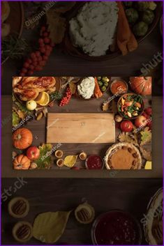 Thanksgiving Dinner Background - MasterBundles Collage. Free Thanksgiving, Fall Wreath