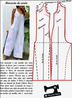 an image of a sewing pattern for a dress