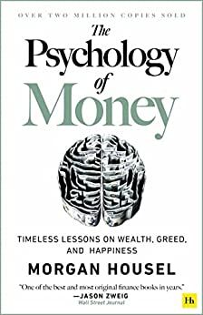 the book cover for the psychology of money by morgan housel, with an image of a