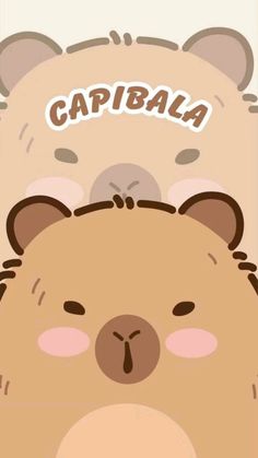 a brown teddy bear with the word capriba on it's forehead and nose