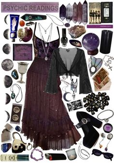 Enchantress Outfit Ideas, Riotgrrl Outfit, Whimsical Gothic Outfits, Witchy Inspired Outfits, Goth Cottagecore Outfits, Stevie Nicks Style Inspiration, Whimsygoth Outfit Ideas, Whimsi Gothic Outfits, Whismgothic Aesthetic