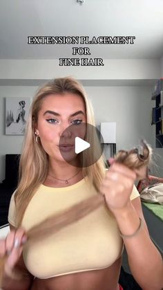 Megan James on Instagram: "100% hidden extensions for my fine hair lovies 🤍 #extensions #clipinextensions #extensionstutorial #finehair #hairtutorial  • i’m using clip in extensions from full shine, the exact ones are linked in my bio under hair extensions!" Where To Place Extensions, Using Clip In Hair Extensions, Tape In Hair Extensions Before And After Short Medium Lengths, How To Put Hair Extensions In Tutorials, How To Hide Clip In Extensions, Hair Extensions Fine Hair, Hidden Hair Extensions, Clip In Hair Extensions Hairstyles Ideas, How To Clip In Hair Extensions Tutorials