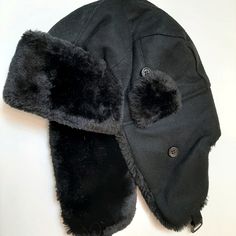 New With Tags Black Will Polyester Blend Soft Faux Fur Trim Black Hats For Cold Weather In Fall, Reversible Scarf, Men's Chaps, Pre Tied Bow Tie, Plaid Tie, Chaps Ralph Lauren, Blue Checkered, Stripe Silk, Mens Neck Ties