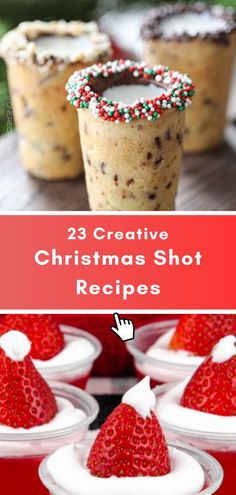 Liven up your holiday celebrations with 23 creative Christmas shot recipes, featuring festive flavors like eggnog, peppermint, and gingerbread. Visit our site for fun, easy-to-make shots that will impress your guests and spread holiday cheer! Christmas Party Food And Drink Ideas, Oreo Shots Recipe, Peppermint Shots Holiday Drinks, Rumchata Christmas Shots, Non Alcoholic Shots Recipes, Edible Alcohol Treats, Gingerbread Shots Recipe, Christmas Shooter Ideas