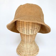 The toddler and baby bucket hat! Made from 100% cotton tan corduroy makes this hat very comfortable to wear. A great summer or fall hat for kids and babies, boys and girls. I made this hat with a day of adventure in mind, somewhere sunny and wild! This hat is made from a tan 100% cotton corduroy fabric. Inside liner is white cotton. All baby and child sizes come with chin straps. Brim measures approx. 2" wide. Crown measures approx. 3" deep. For adult sizes see link below. SIZES AVAILABLE 0-3 mo Fall Hats For Women, Toddler Bucket Hat, Corduroy Bucket Hat, Fawn Colour, Baby Sun Hat, Wide Brim Sun Hat, Fall Hats, Sun Hats For Women, Corduroy Fabric