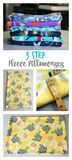 the steps to make fabric pillowcases