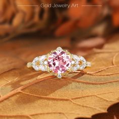 💎 Stone Specifications: 🌟 Main Stone: Pink Sapphire 🌟 Side Stones: Moissanite 🌟 Size of Main Stone: 6.5mm 🌟 Center Stone Carat: 1.5ct 🌟 Cut: Round cut 🔮 Materials Available: ＊ 925 Sterling Silver ＊ 925 Sterling Silver (Electroplated) ＊ 10K Gold ＊ 14K Gold ＊ 18K Gold ＊ Platinum 🎀 Contact us directly to customize your ring size or gemstone - bespoke services available upon request. 🎁 Packaging: Each ring is carefully placed in a beautifully curated gift box, ensuring a luxurious unboxing experience for your special moments. ◆Store Policies: ＊ 30 days Refund Guarantee ＊ Free Shipping ＊ Free Gift Box & Packing ◆Please contact us if you need these services: ＊ Engraving ＊ Metal Change ＊ Ring Resizing ＊ Custom order ◆Processing time: ＊ Items are subject to processing time of approx 1-3 w Dazzling Moissanite Bridal Sets For Gift, Moissanite Bridal Sets As Gift, Exquisite Sapphire Ring With Center Stone As Gift, Rose Gold Sapphire Ring For Wedding, Dazzling Round Bridal Sets, Pink Moissanite Diamond Ring As Gift, Rose Gold Moissanite Cluster Ring As A Gift, Rose Gold Diamond Bridal Sets As Gift, Exquisite 14k Gold Pink Jewelry