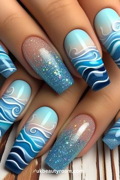 Tropical nails are perfect for summer and vacation looks. They bring a cheerful, fun, and lively vibe to your style. This post contains 27 different tropical nail ideas to brighten your look! Beach vacations, acrylic, art, pink, short, art hawaii, simple, colors, blue, almond, square, green. Pastel Nail Art, Green Nail Art, Easter Nail Designs, Tattoo Henna, Tropical Nails, Green Nail Designs, Floral Nail Designs, Cute Spring Nails, Pink Gel