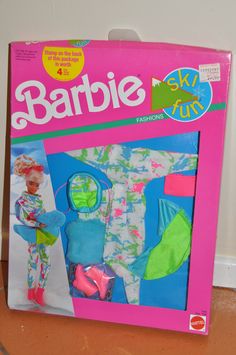 the barbie doll is in its box and it's ready to be played with