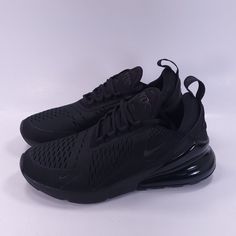 Nike Zoom Shoes, Nike Gym Shoes, Black Nike Air Max, Black Nike Shoes, Nike Pegasus, Nike Air Zoom Pegasus, Nike Air Max 270, Air Max 270, Triple Black