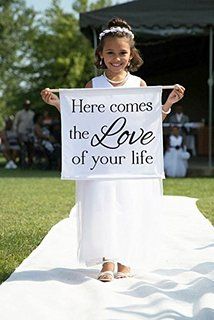 Here Comes The Bride Sign, Ring Bearer Sign, Flower Girl Signs, Bride Sign, Love Of Your Life, Girl Sign, Travel Theme