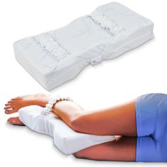 PRICES MAY VARY. TARGETED PAIN RELIEF: Ergonomic Knee-T Pillow reduces pressure on the lower back, alleviating pain from sciatica, arthritis, and more. LONG-LASTING COMFORT: Crafted from premium, medical-grade foam that retains its shape for consistent support throughout the night. IMPROVED ALIGNMENT: Patented design keeps legs, hips, and spine in a neutral position, enhancing posture and reducing stress on the back. TRUSTED SOLUTION: A reliable choice for those seeking effective relief from back pain and discomfort. PERSONALIZED FIT: Includes a size chart for optimal comfort. Consider the "Pro" or Memory Foam options for added support (sold separately). The proven patented design of the KNEE-T helps to reduce discomfort from any condition which demand space between both legs while lying o Knee Pillow, Leg Pillow, Sciatica Pain Relief, Back Pain Remedies, Side Sleeper Pillow, Knee Pain Relief, Sciatica Pain, Joints Pain Relief, Improve Circulation