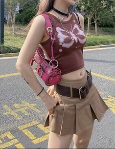 Aesthetic Summer Outfits, Summer Outfits Ideas, Swear Words, You Drive Me Crazy, Drive Me Crazy, Skirt Belt, Aesthetic Summer