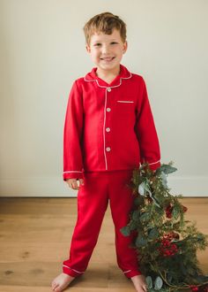 Little English Classic Pajama Sets are back! With long sleeves, long legs, and a soft, flannel-y feel, these pajamas are sure to be a favorite for the holidays! They run from 18m - 12, making them perfect for sibling matching & sister can coordinate in our Classic Nightgown - Red, White with Red Bow, or Holiday Plaid. 100% fire-resistant polyester Machine wash cold, tumble dry low Button closures down front, elastic waistband English Classic, Christmas Pajamas Kids, Matching Sisters, Classic Pajamas, Pajama Outfits, Pyjama Sets, Holiday Plaid, Christmas Pjs, Hand Smock