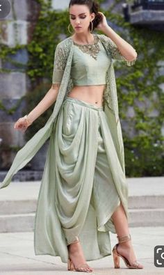 Mehendi Outfits, Salwar Designs, Dhoti Pants, Indian Gowns Dresses, Designer Party Wear Dresses, Stylish Party Dresses, Party Wear Indian Dresses, Dress Indian Style, Stylish Dresses For Girls