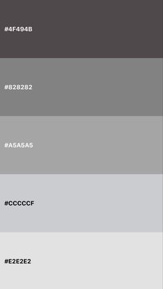 the color scheme for different shades of gray