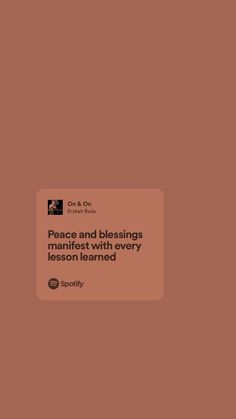 the cover of peace and blessings in manfist with very important words