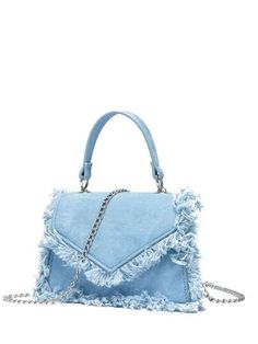 Denim Crossbody, Beg Tangan, Tassels Fashion, Denim Chic, Novelty Bags, Tassel Bag, Mini Handbags, Denim Bag, Cosmetic Storage