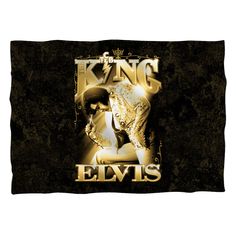 Elvis Presley The King - Pillow Case Pillow Cases Elvis Presley King Pillow, Country Blue, King Pillows, Rhythm And Blues, Throw Pillows Bed, Blue Moon, Elvis Presley, State Art, The King