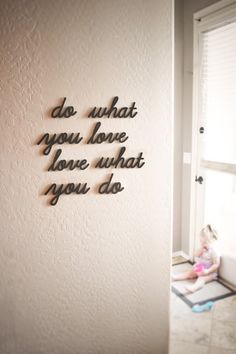 With our precise laser cut wooden wall lettering, your space can be transformed with your own personal touch. That quote that inspires you daily, the vows you and your significant other exchanged, your favorite song lyrics, poem, phrase, or saying...we can make all of this into beautiful decor for your home! We offer three different sizes for the custom black wall lettering, and 6 different fonts. Our pricing is based on the size you choose, and the number of letters you choose for your custom d Letter On Wall Decor, Wood Words On Wall, Wooden Letter Wall Decor, Inspirational Quotes For Home Decor, 3d Words On Wall, Wall Decor Quotes Bedroom, Words On Wall Decor, Wall Decor Quotes Inspirational, Photo Wall For Bedroom