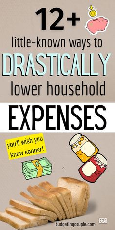 Saving Money on a Tight Budget (Ways of Saving Money Ideas) Frugal Habits, Money Saving Methods, Household Expenses, Money Saving Techniques, Household Budget, Money Frugal, Saving Money Budget, Money Saving Strategies, Save Money Fast