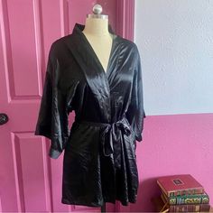 New With Tags Black Silky Victoria Secret Robe Size Xs Sleepwear Robe, Victoria Secret, Women's Intimates, Victoria's Secret, Tags, Customer Support, Fast Delivery, Full Service, Women Shopping