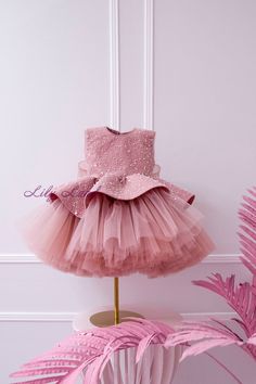 Rose First Birthday, Gown Wedding Guest, Diy Tulle Skirt, Fairy Princess Costume, Flower Girl Dress Tulle, First Birthday Dress, Tutu Birthday, First Birthday Dresses, Kids Garments