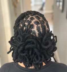 Short Formal Loc Styles, Loc Homecoming Hairstyles, Formal Locs Styles, Short Loc Formal Styles, Dressy Loc Hairstyles, Pedal Locs Style, Loc Style For Graduation Cap, Wedding Loc Styles For Black Women, Fuzzy Locs Styles