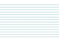 lined paper with blue lines on the bottom and one line at the top that is blank