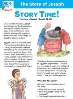 the story of joseph is shown in this children's book