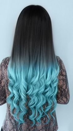 Cute Hair Colors, Hot Hair Colors, Blue Tips, Ombré Hair, Hair Color Blue, Dye My Hair, Mermaid Hair, Cool Hair Color, Hair Color Trends