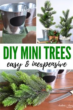 diy mini trees that are easy and expensive