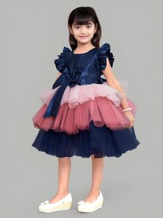 Multicolour baby girls net cotton blend frock its hand made product Frocks Models For Kids, Frocks For Kids Designer, Frocks Design For Kids, Traditional Frocks For Kids, Simple Frock Designs For Kids, Net Frock Designs For Kids, Frock Designs For Girl Kids, Crepe Frocks, Birthday Frocks For Kids