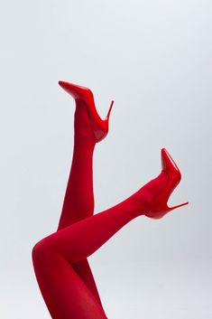 Fashion Heels Aesthetic, High Heel Photoshoot, Valentine’s Day Photo Shoot Aesthetic, Valentines Day Fashion Campaign, Heels Photoshoot Ideas, Red Tights Photoshoot, Fishnets With Heels, Leg Poses Photography, Legs Photoshoot Ideas