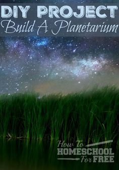 an image of grass with the words diy project build a planetary home school for free