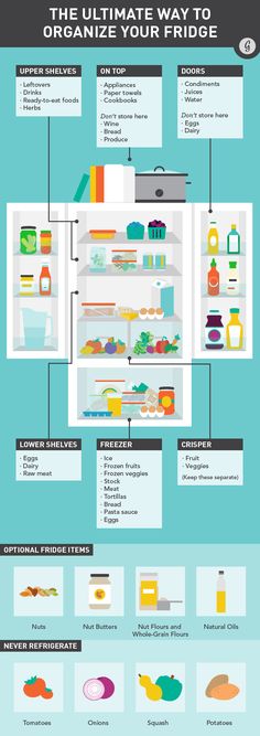 the ultimate guide to organizing your fridge info graphic by creative commons on devisysly