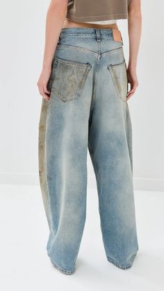 Acne Studios 2023f Fn Penicillin Jeans - Mid Blue | Editorialist Acne Shop, Jeans High Waisted, High Waist Jeans, Denim Pants, Stretch Denim, Ankle Length, Straight Leg, Wide Leg, Women Jeans