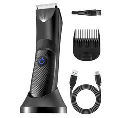 SAFE AND SMOOTH SHAVE: This hair trimmer for men adopts R-angle design,with rust proof ceramic snap-in blades, features LED light for Blind Spot Lighting. Providing you with a smooth shave and keep your manliness, neatness and cleanliness. ALL IN ONE HAIR TRIMMER FOR MEN: The body shaver features 28mm wide blade & one adjustabe length comb, help you customize the s customize the shaving effect for your balls, groin, chest, armpitsclean, neat, and attractive. USB RECHARGEABLE: The professional cl Teeth Covers, Hair Trimmer For Men, Body Shaver, Shaving Machine, Shaving Beard, Trimmer For Men, Smooth Shave, Beard Trimming, One Hair