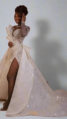 Rhinestone & Lace Luxury Wedding Gown Maxi Dress – Prima Dons & Donnas Luxurious Mermaid Wedding Dress, Fall Wedding Dress Ideas Brides, How Many Dresses Do I Need, Champagne Wedding Dress Black Woman, Wedding Dresses Romantic Elegant Bridal Gowns, Gold Wedding Dress Black Women, Wedding Dress With Gems, Wedding Outfit Black Women, Plus Size Wedding Dresses Corset