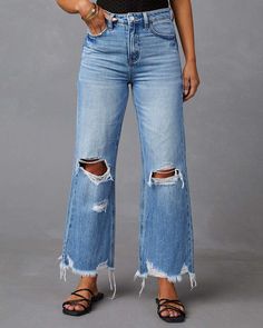 material:Cotton & Polyester Y2k Baggy Pants, Blue Jeans For Women, Summer 2024 Fashion, Jeans With Pockets, High Waisted Wide Leg Pants, Denim Decor, Raw Hem Jeans, Hem Jeans, Baggy Pant