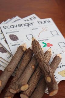 several sticks of cinnamon sitting on top of each other next to some sort of stamps