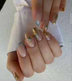 Warning: These nail art ideas may cause extreme jealousy and an overwhelming desire to promptly schedule your next appointment at the salon! So, if you’re not prepared to have the most enviable nails in town, it may be best to turn back now. .  .. Easy Nails, Blue Nail, Nail Swag, Nailed It, Dream Nails, Funky Nails, Pretty Acrylic Nails