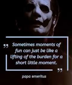 an image of a quote from papa emerius on the back of a television screen