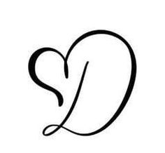 a black and white logo with the letter s in it's heart shaped shape