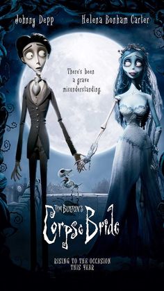 the corpse bride movie poster with jack and sally