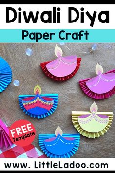 diwali diya paper craft with free printables