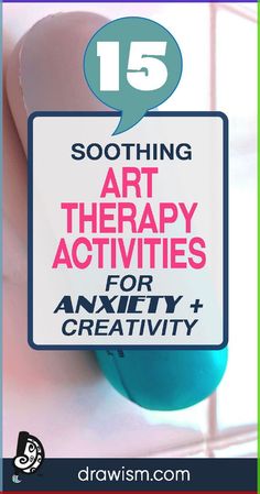 Click here for 15 quick & soothing art therapy ac Art Therapy Activities For Adults, Soothing Art, Art Therapy Directives, Yoga Information, Grounding Exercises, Creative Arts Therapy, Artist Problems, Art Therapy Projects, Therapeutic Art