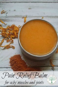 Got tired, achy muscles after a workout or a day in the garden? Soothe those tired, achy muscles naturally with this herbal pain relief salve. The Homesteading Hippy #homesteadhippy Pain Relief Salve, Cooking With Turmeric, Salve Recipes, Herbal Salves, Muscle Pain Relief, Natural Healing Remedies, Herbal Healing, Homemade Remedies