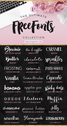 Unlock a world of creative possibilities with our expertly curated collection of free fonts, featuring a diverse range of styles and designs to inspire your next project.. #Fontsalphabet Jelly Cheesecake, Coconut Milkshake, 블로그 디자인, Typographie Logo, Website Design Ideas, Logo Reference, Merry Christmas Font, Vinyle Cricut